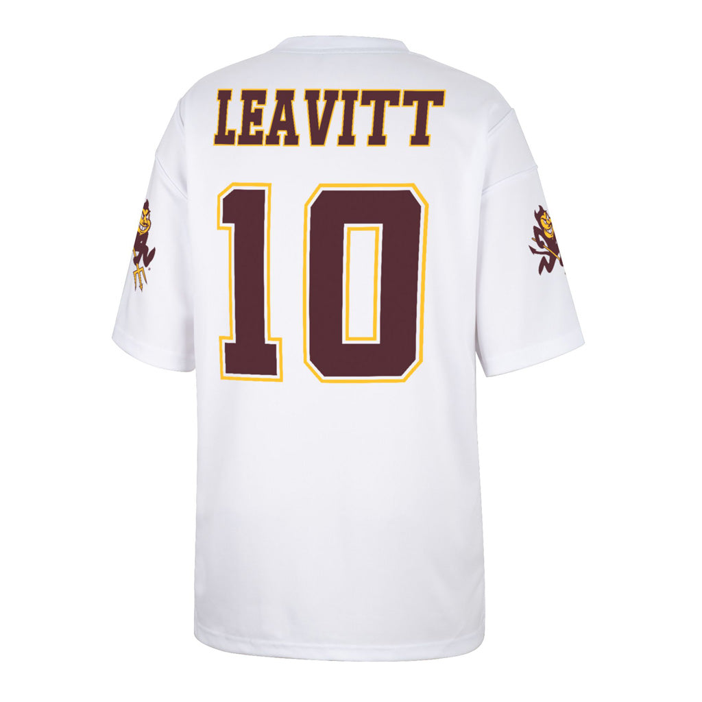 NCAA Arizona State Sun Devils Sam Leavitt Colosseum Replica Jersey - White