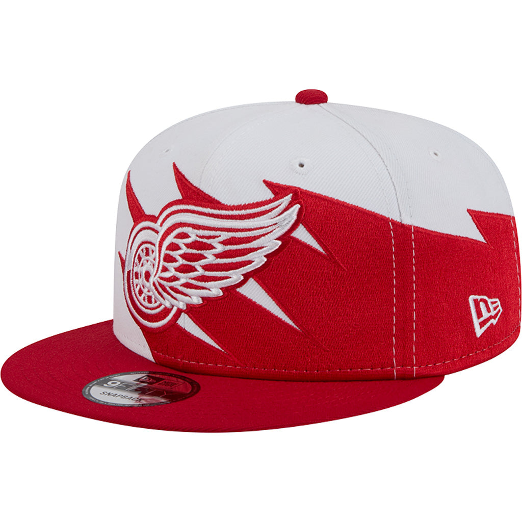 NHL Detroit Red Wings New Era Jagged 9FIFTY Snapback Hat - White