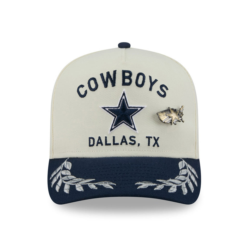 NFL Dallas Cowboys New Era 2025 Draft 59FIFTY A-Frame Fitted Hat - Chrome