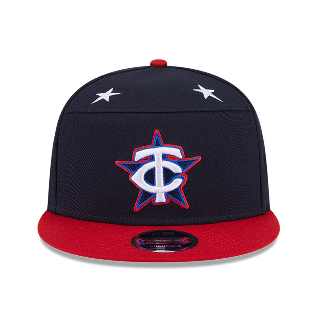 MLB Minnesota Twins New Era 2025 All Star Game Workout 9FIFTY Split Panel Snapback Hat - Navy