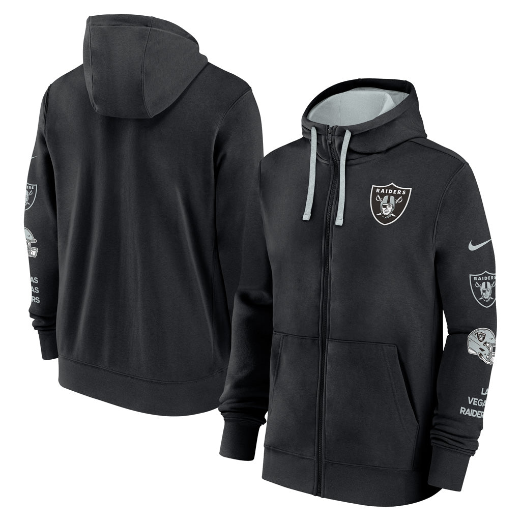 NFL Las Vegas Raiders Nike Club Full Zip Hoodie