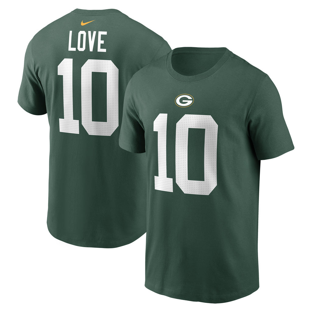 NFL Green Bay Packers Jordan Love Nike Name & Number T-Shirt - Green