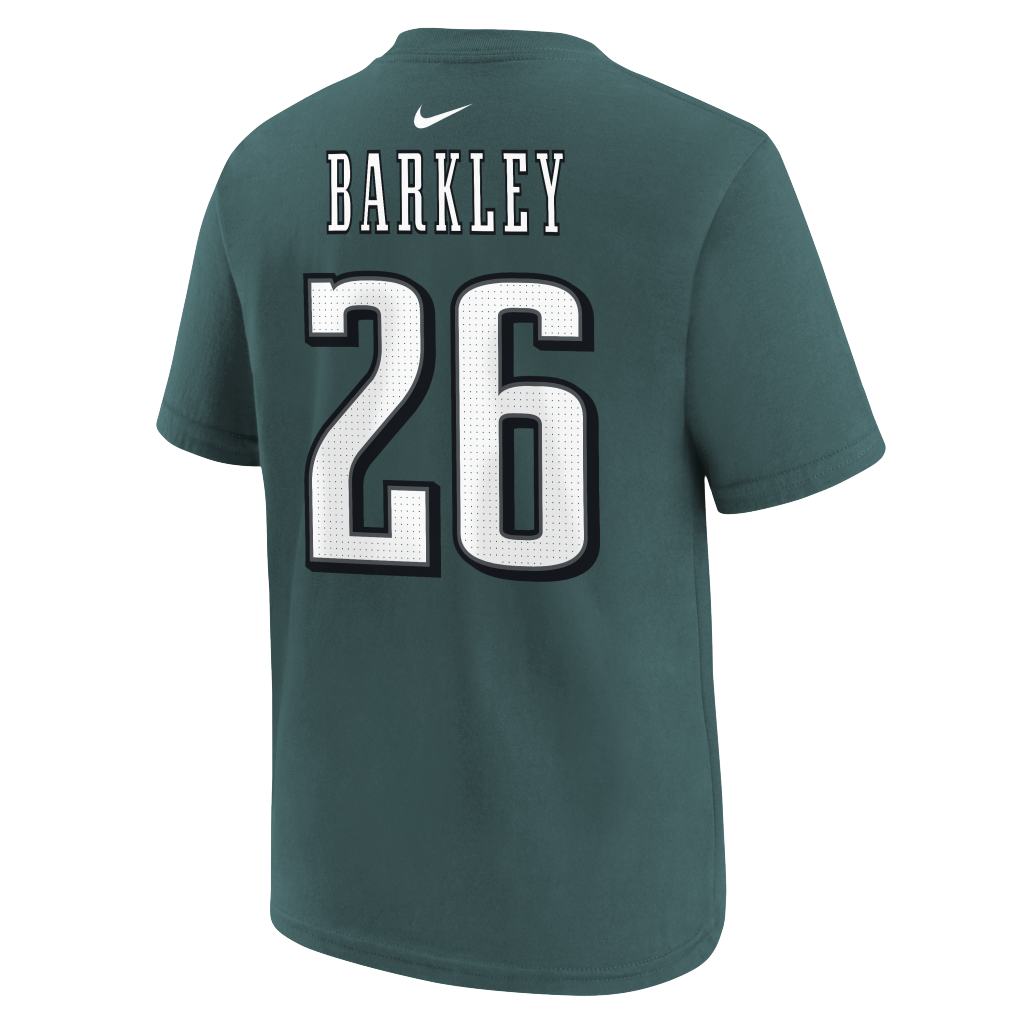 NFL Philadelphia Eagles Saquon Barkley Youth Nike Name & Number T-Shirt - Green