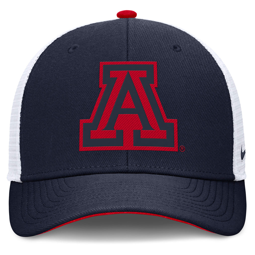 NCAA Arizona Wildcats Nike Tonal Primary Logo Snapback Trucker Hat - Navy