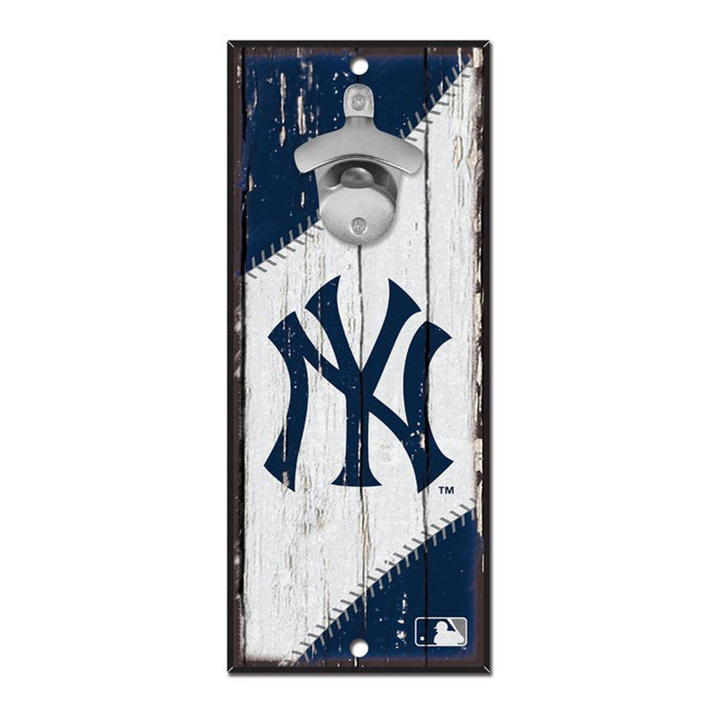 MLB New York Yankees WinCraft 5" x 12" Bottle Opener Sign - White