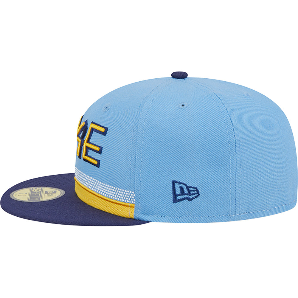 MLB Milwaukee Brewers New Era City Connect Alternate 59FIFTY Fitted Hat - Blue