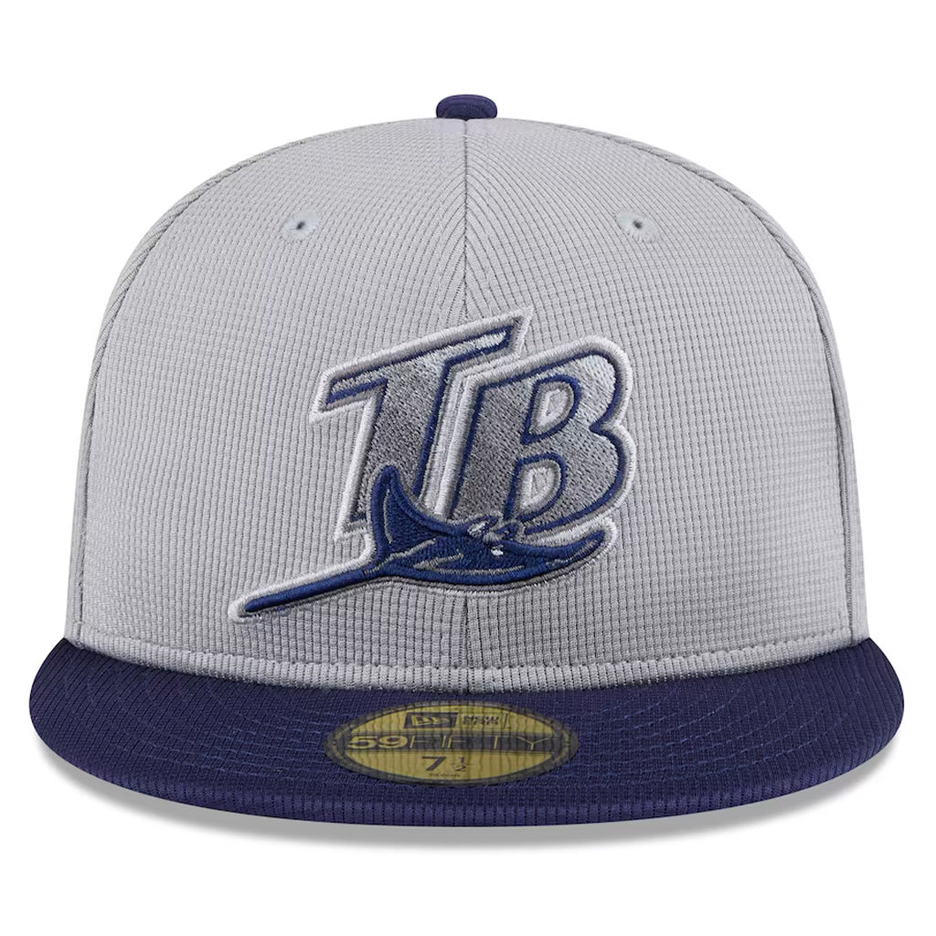 MLB Tampa Bay Rays New Era 2025 Graphite Batting Practice 59FIFTY Fitted Hat - Graphite