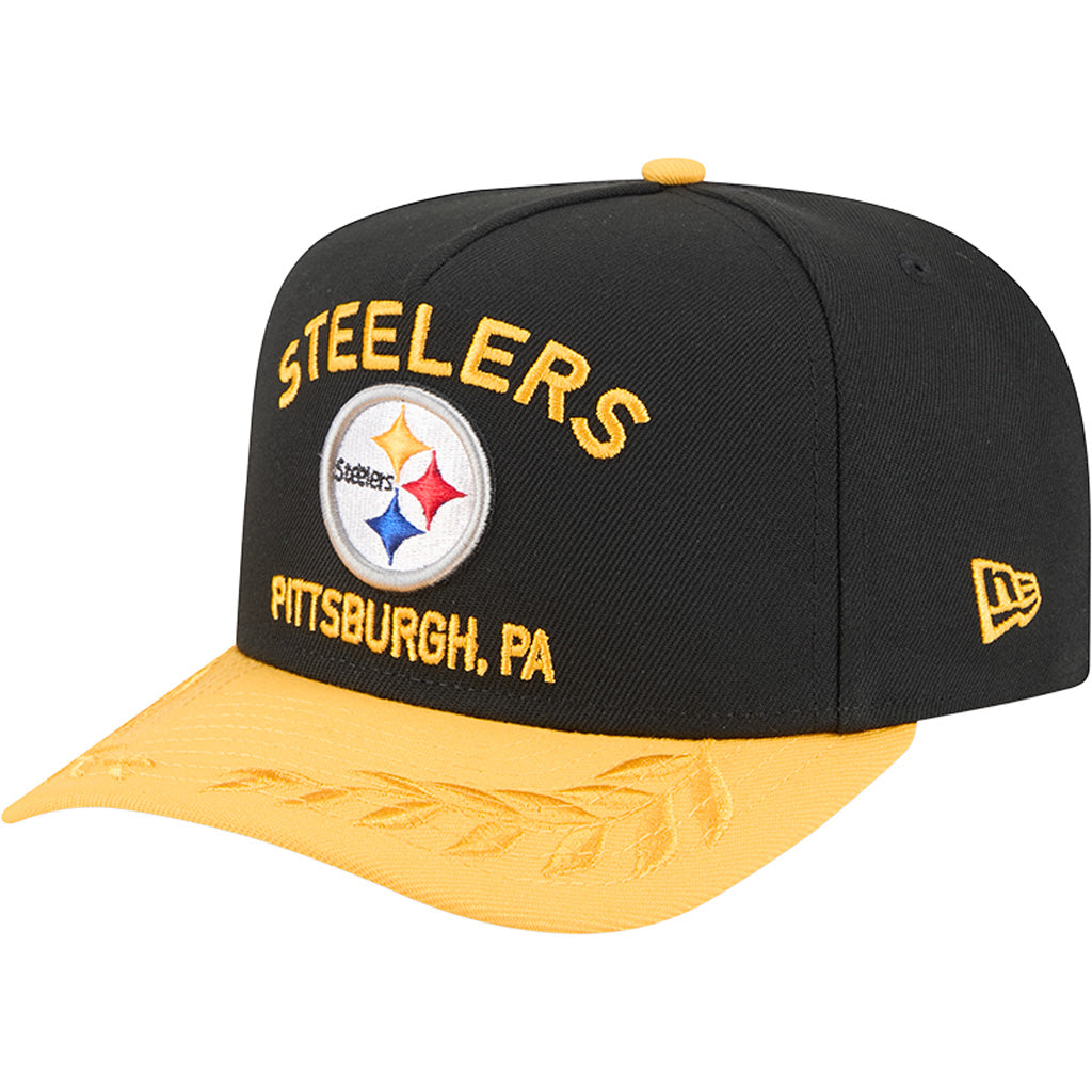 NFL Pittsburgh Steelers New Era 2025 Draft 9FIFTY A-Frame Hat - Black