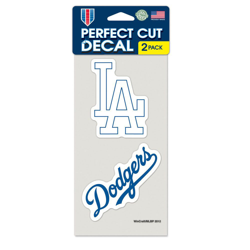 MLB Los Angeles Dodgers WinCraft 4" x 8" Slogan Decal Pack