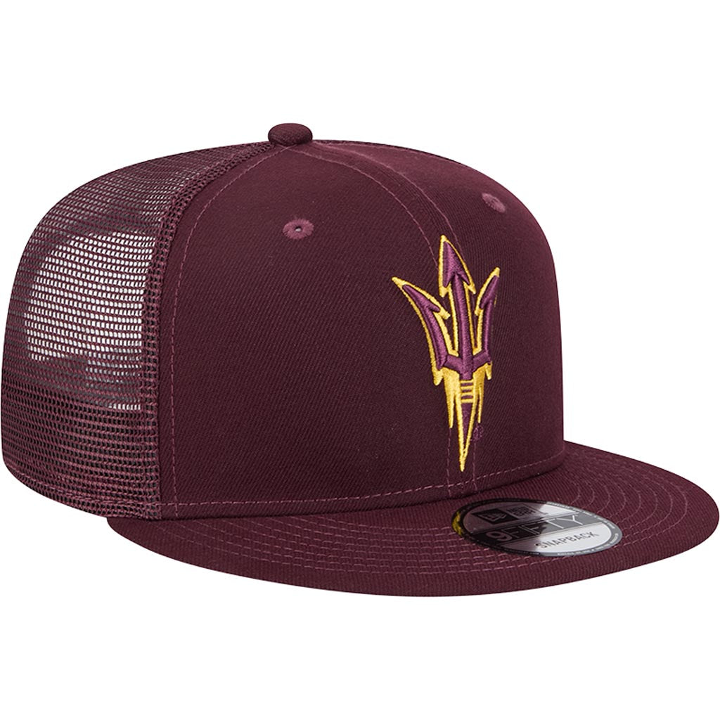 NCAA Arizona State Sun Devils New Era 9FIFTY Snapback Trucker Hat - Maroon