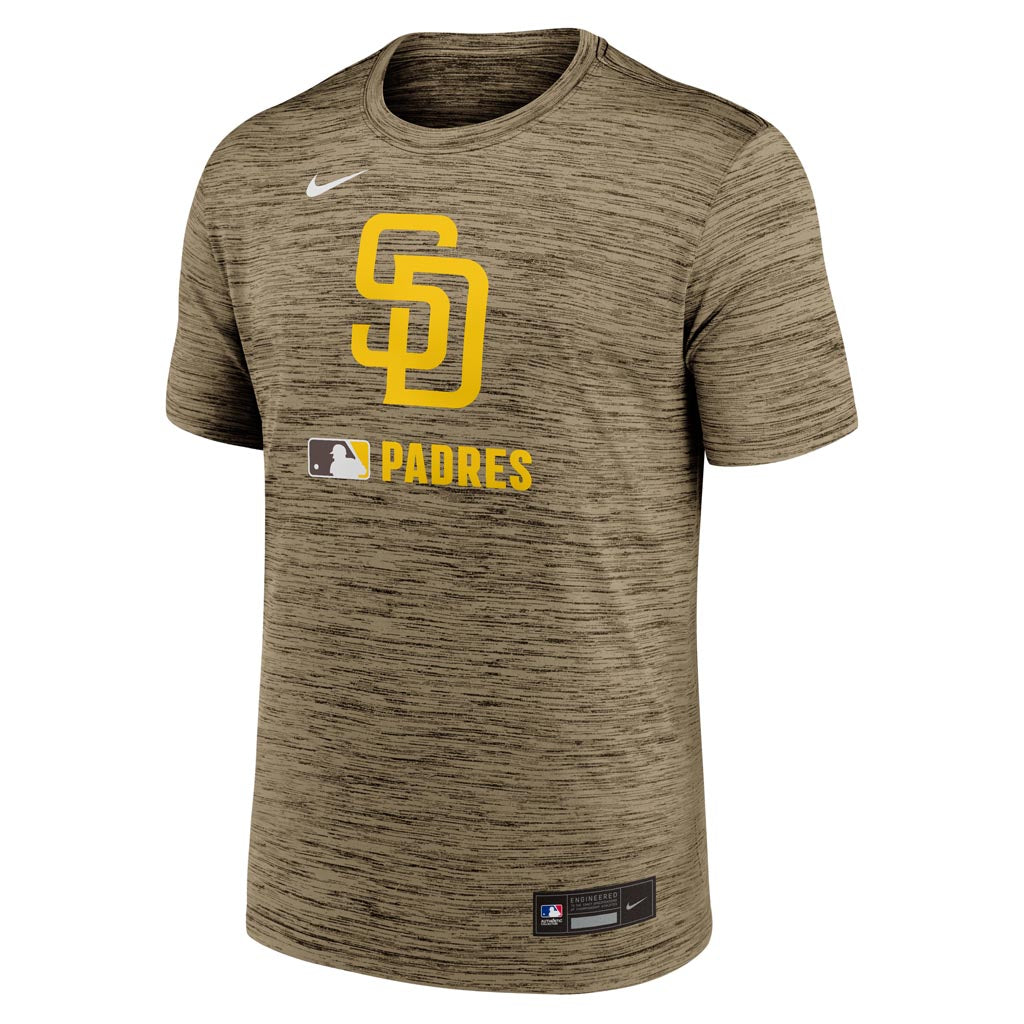 MLB San Diego Padres Authentic Collection Velocity T-Shirt - Brown