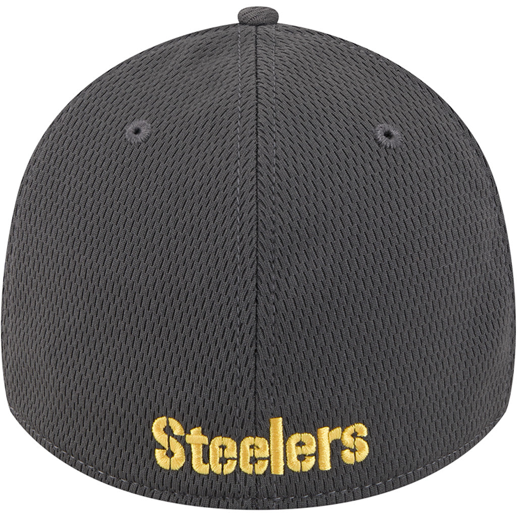 NFL Pittsburgh Steelers New Era Tonal Graphite 39THIRTY Flex Fit Hat - Graphite