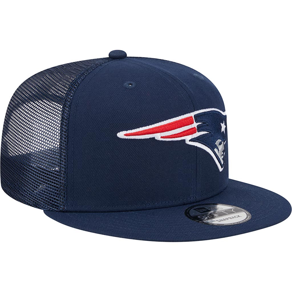 NFL New England Patriots New Era 9FIFTY Snapback Trucker Hat - Navy