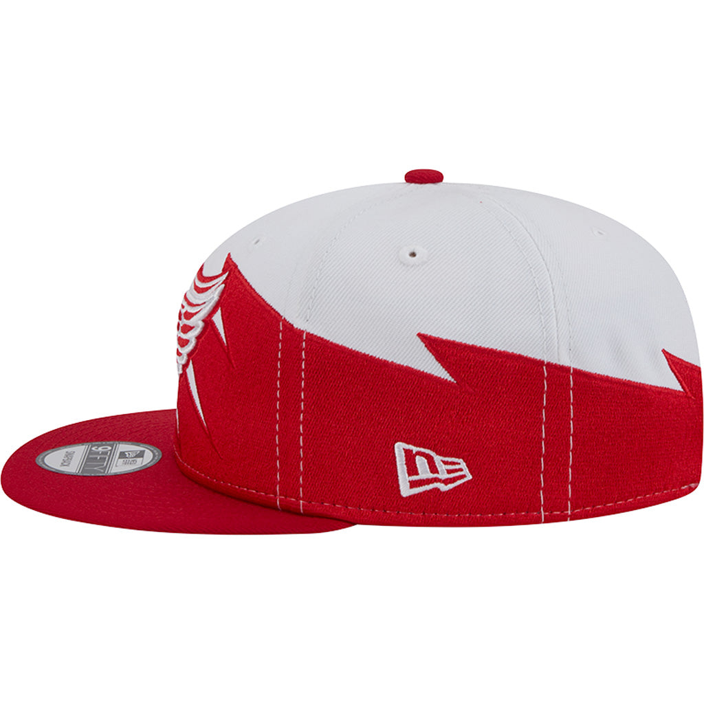 NHL Detroit Red Wings New Era Jagged 9FIFTY Snapback Hat - White