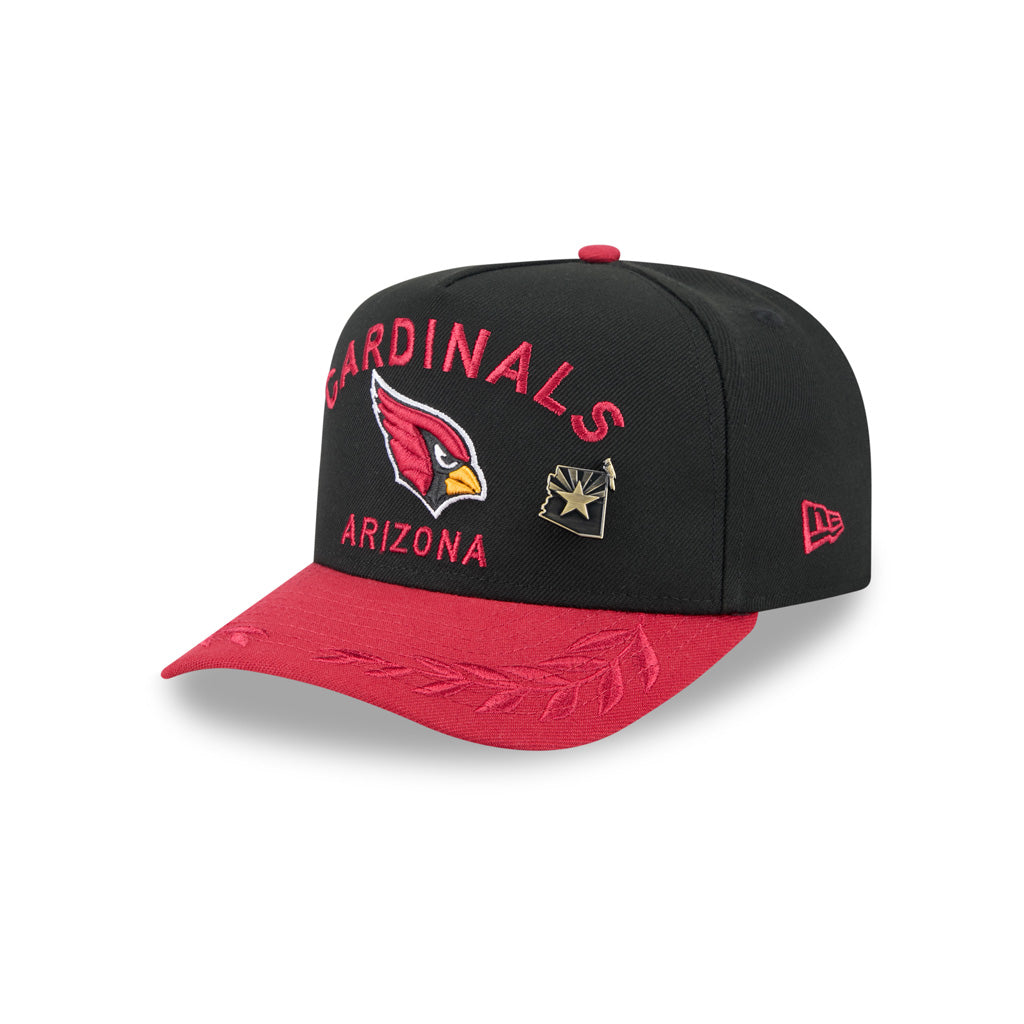NFL Arizona Cardinals New Era 2025 Draft 59FIFTY A-Frame Fitted Hat - Black
