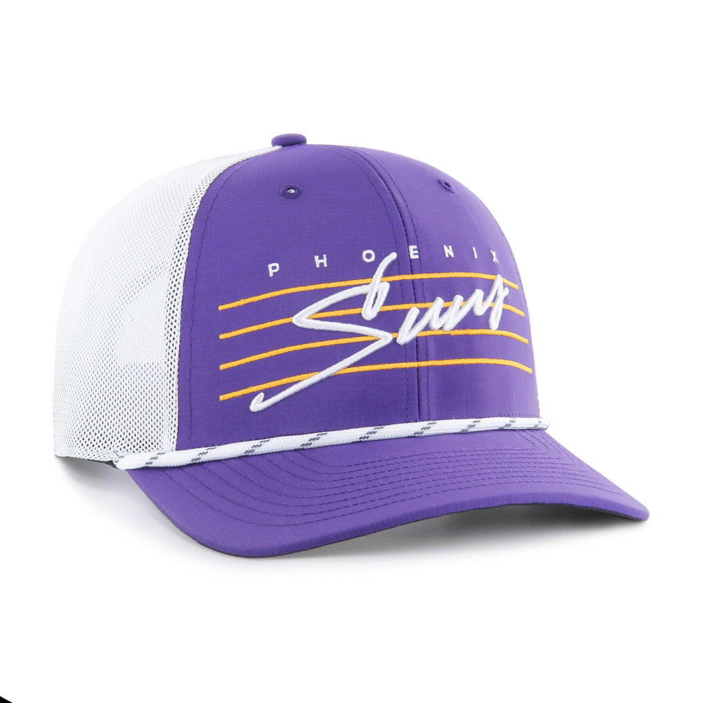 NBA Phoenix Suns '47 Downburst Trucker Adjustable Snapback Hat - Purple