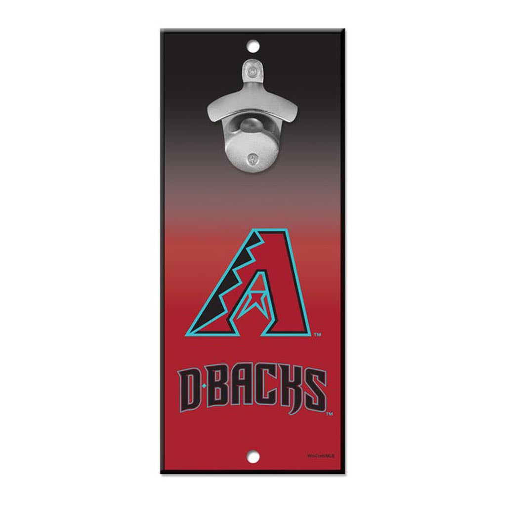 MLB Arizona Diamondbacks WinCraft 5" x 12" Ombre Bottle Opener Sign - Red