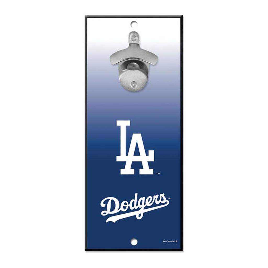 MLB Los Angeles Dodgers WinCraft 5" x 12" Ombre Bottle Opener Sign - Blue