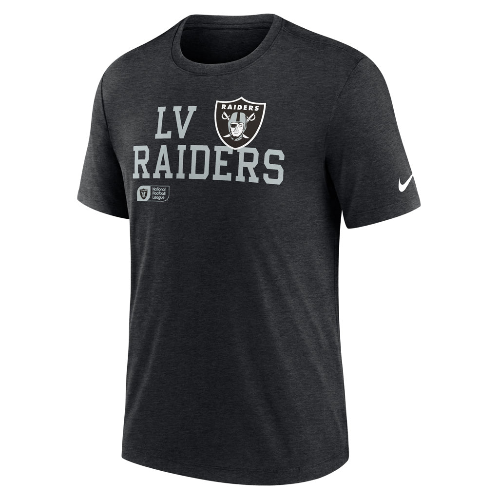 NFL Las Vegas Raiders Nike Lock Up Tri-Blend T-Shirt - Black