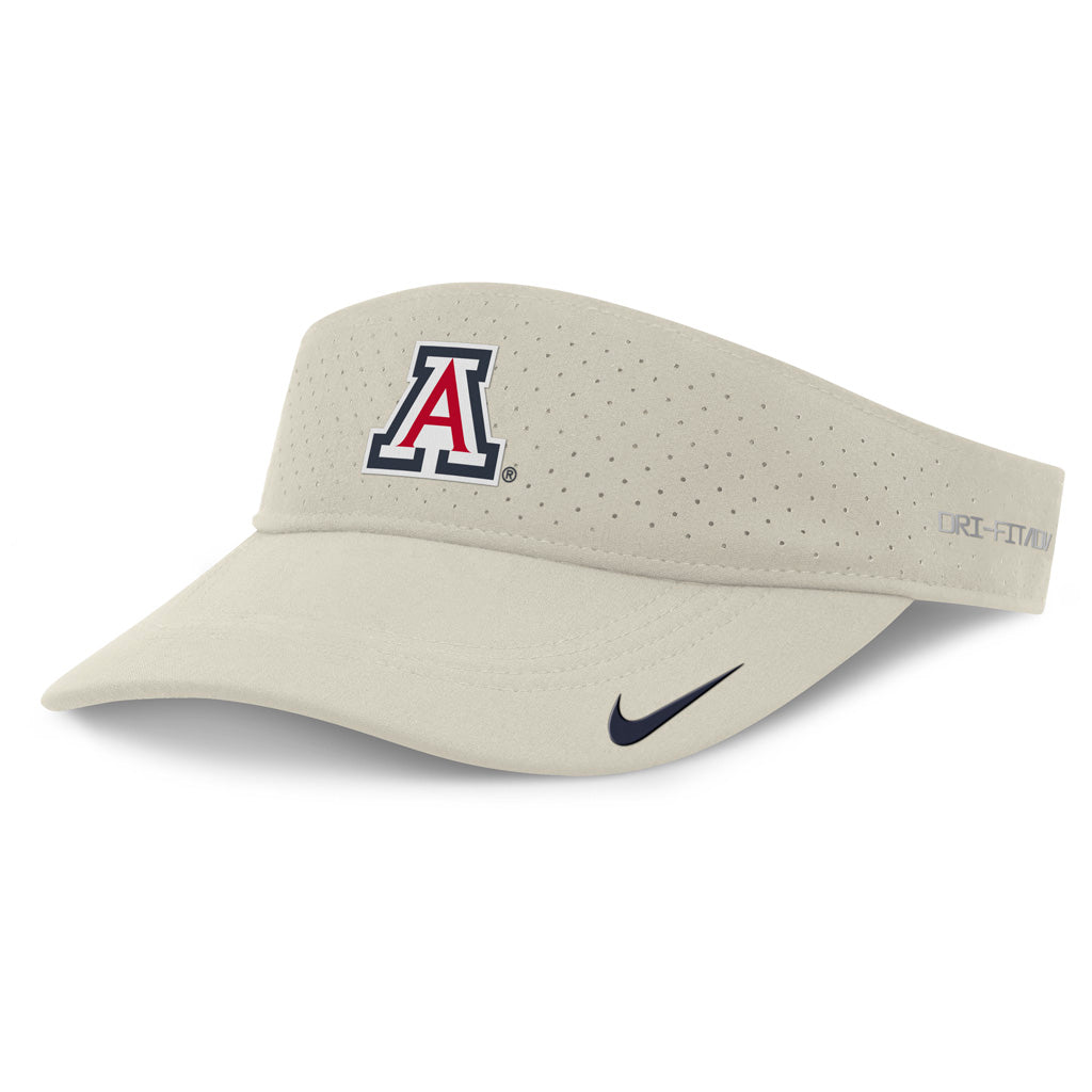 NCAA Arizona Wildcats Nike Ace Performance Visor Hat - Cream