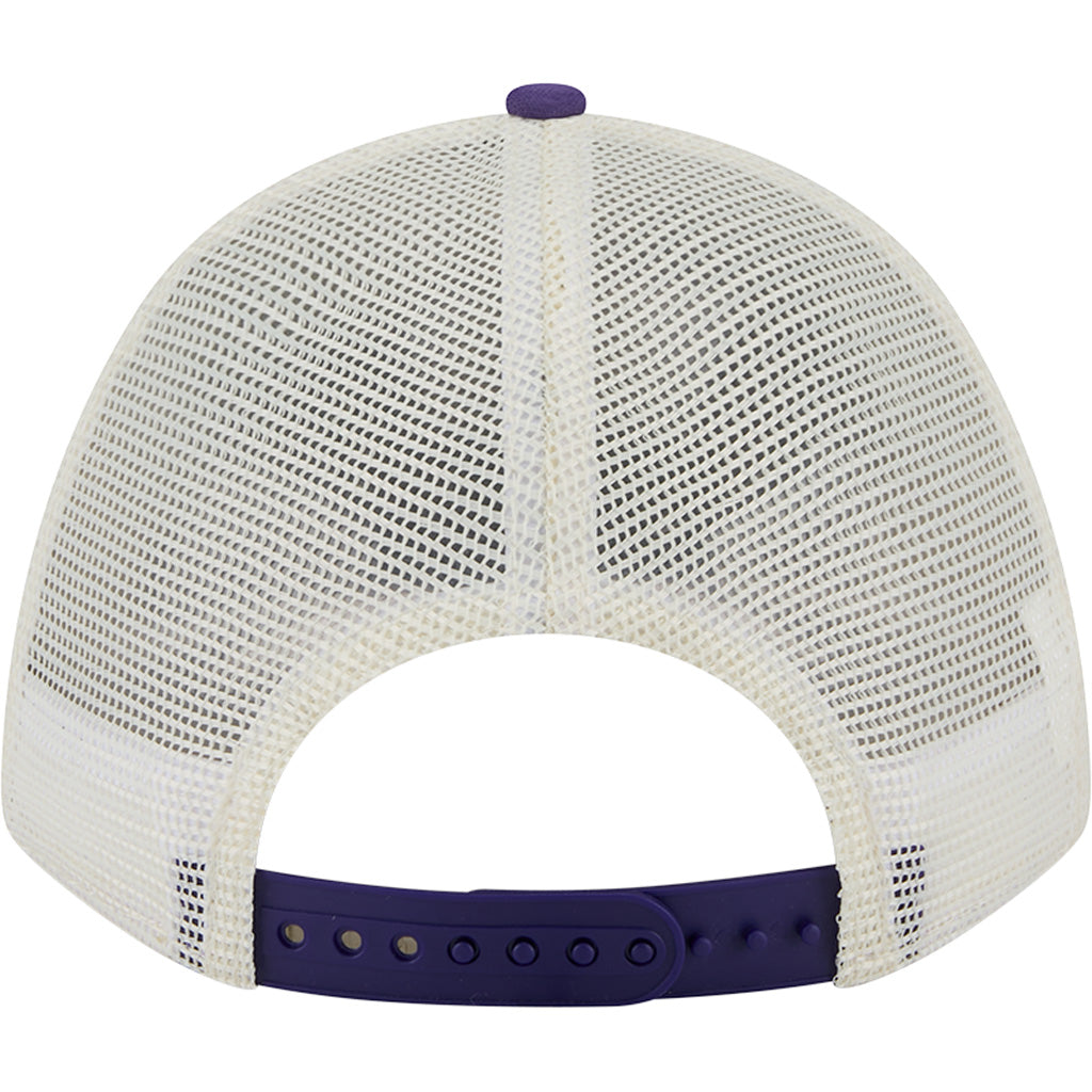 NBA Phoenix Suns New Era Arch Logo 9FORTY M-Crown Snapback Trucker Hat - Chrome