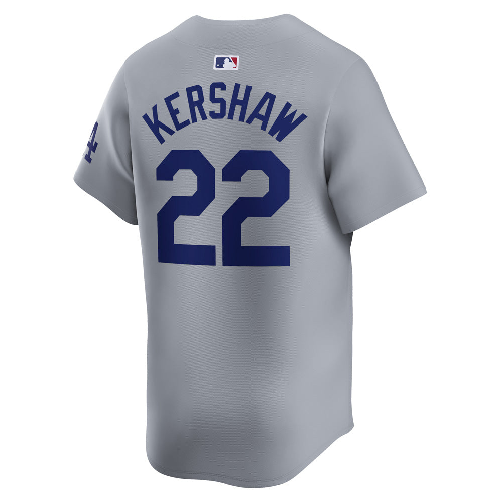 MLB Los Angeles Dodgers Clayton Kershaw Nike Road Limited Jersey