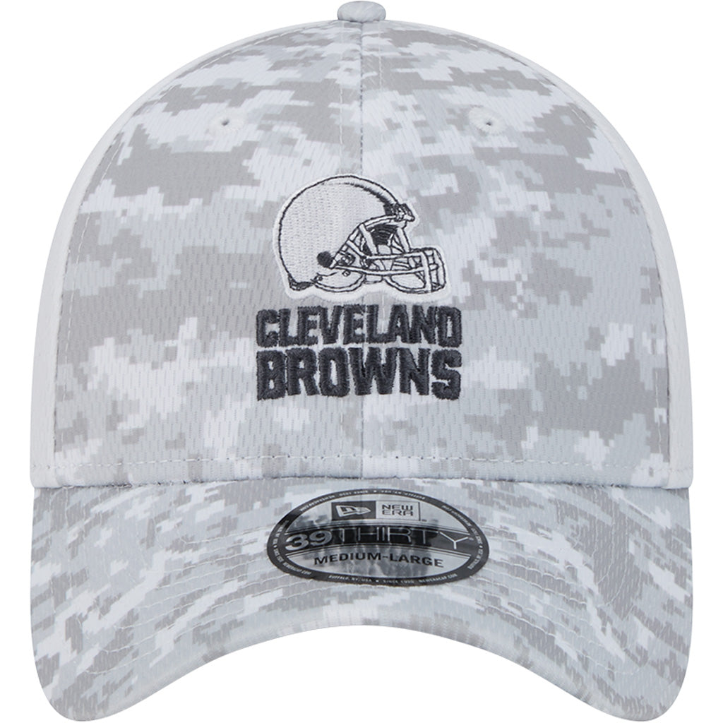 NFL Cleveland Browns New Era 2024 Salute to Service 39THIRTY Flex Fit Hat - White