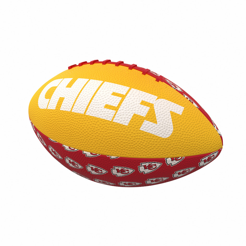 NFL Kansas City Chiefs Logo Brands Mini Rubber Football