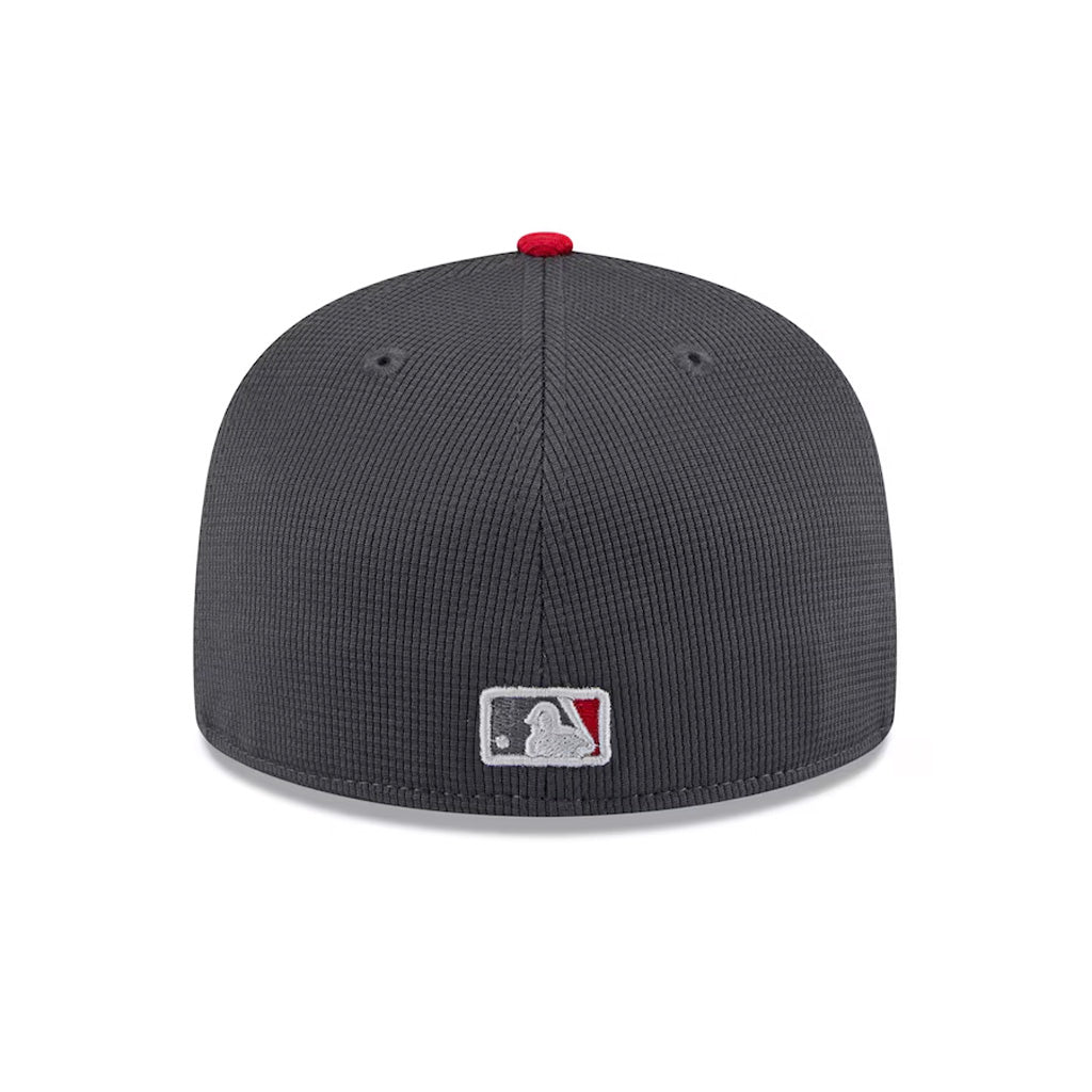 MLB Cincinnati Reds New Era 2025 Graphite Batting Practice 59FIFTY Fitted Hat - Graphite