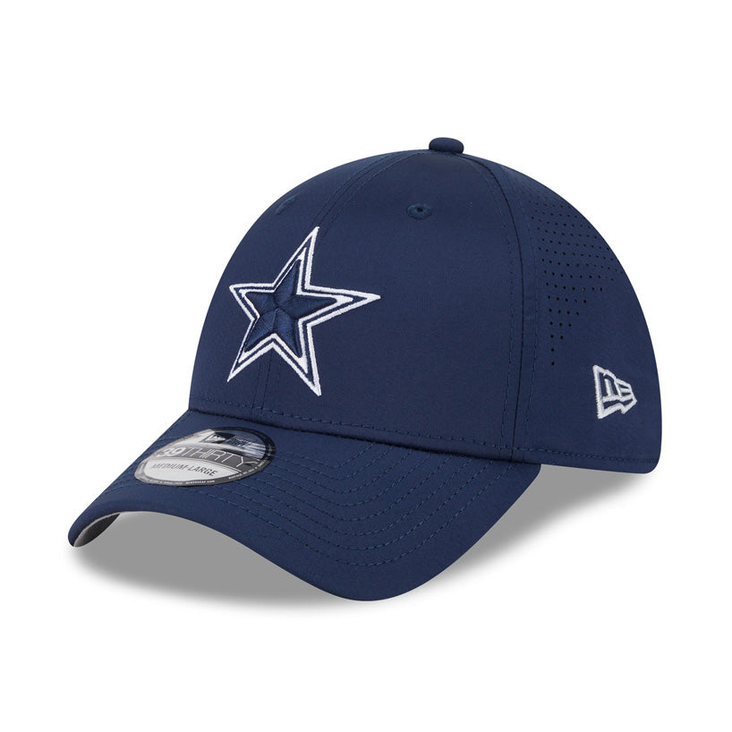NFL Dallas Cowboys New Era Mid Perf 39THIRTY Flex Fit Hat - Navy