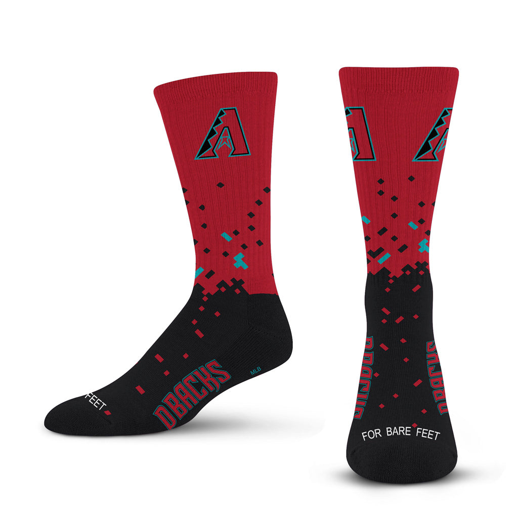 MLB Arizona Diamondbacks For Bare Feet Spray Zone Socks - Red