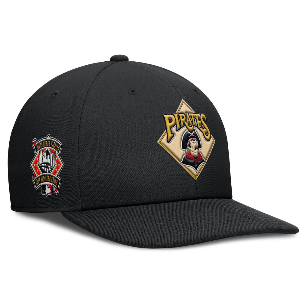 MLB Pittsburgh Pirates Nike Coopertsown Dri-Fit Snapback Hat - Black