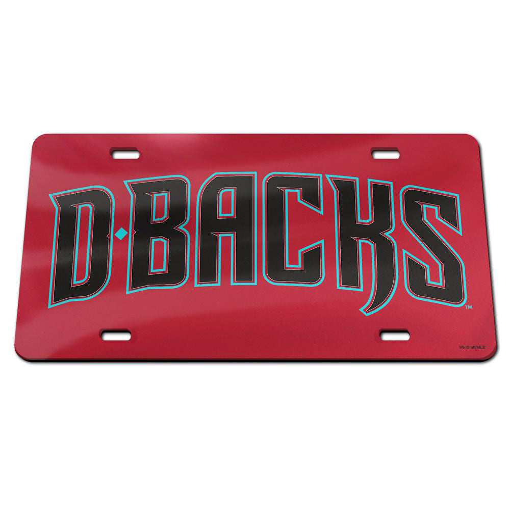 MLB Arizona Diamondbacks WinCraft Wordmark Acrylic License Plate