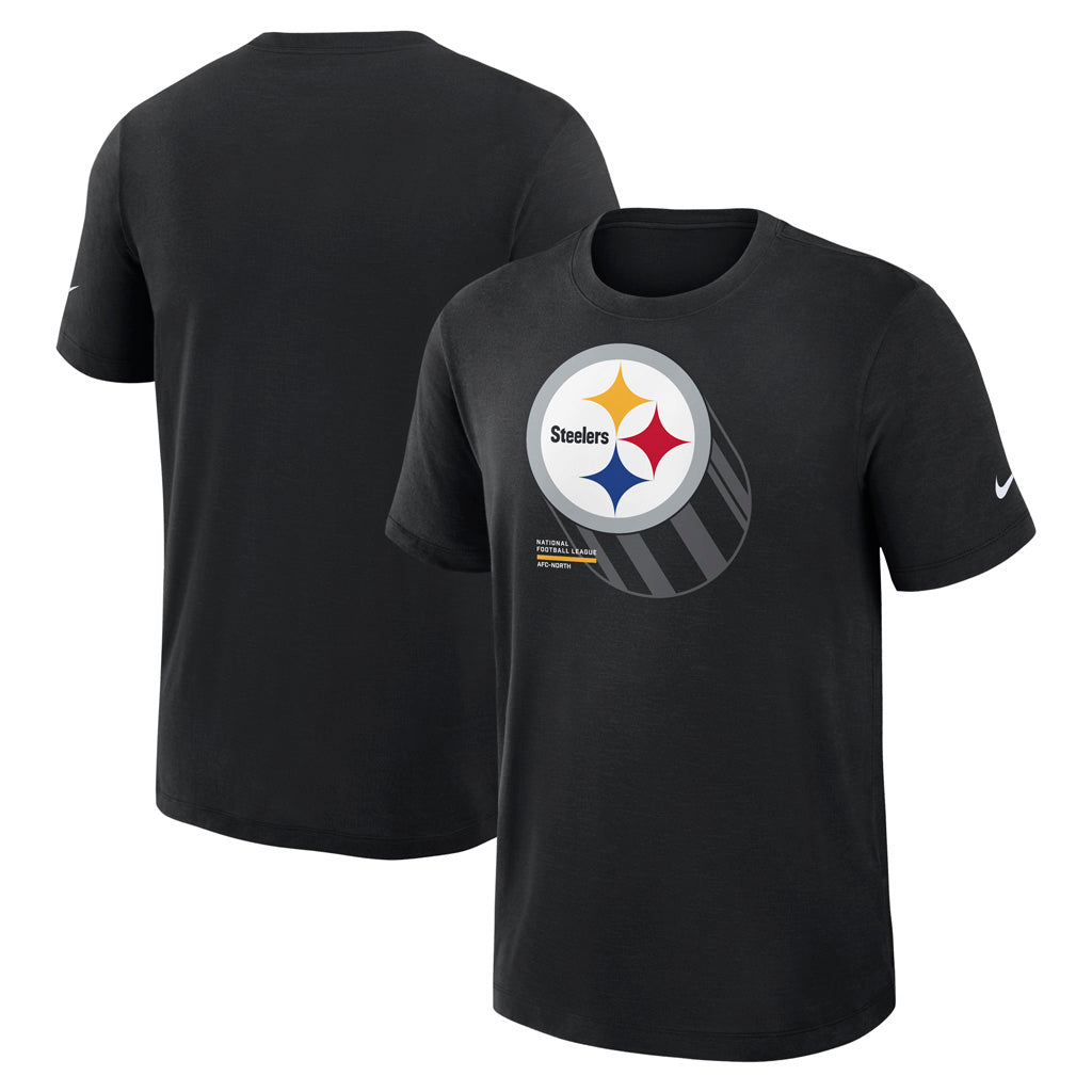 NFL Pittsburgh Steelers Nike Slub T-Shirt - Black