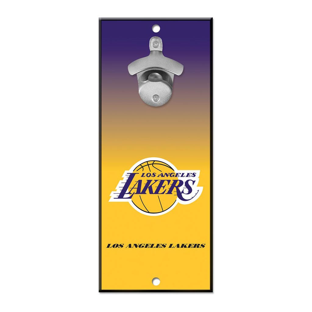 NBA Los Angeles Lakers WinCraft 5" x 12" Ombre Bottle Opener Sign - Yellow
