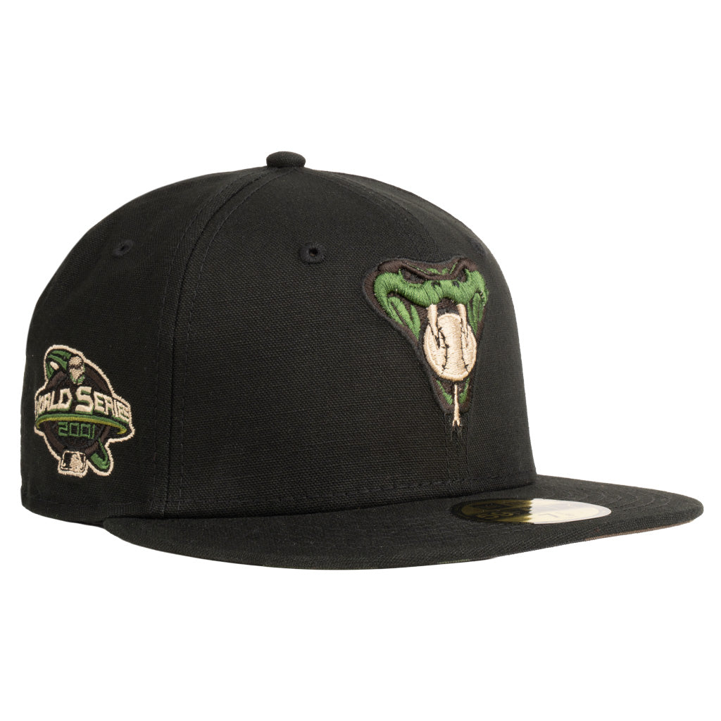 MLB Arizona Diamondbacks New Era Snakehead Commando 59FIFTY Fitted Hat - Black