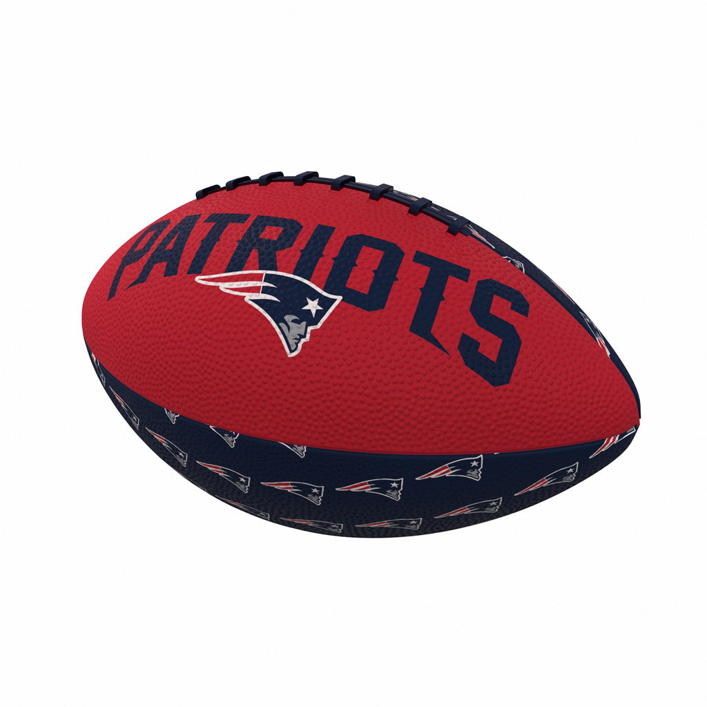 NFL New England Patriots Logo Brands Mini Rubber Football