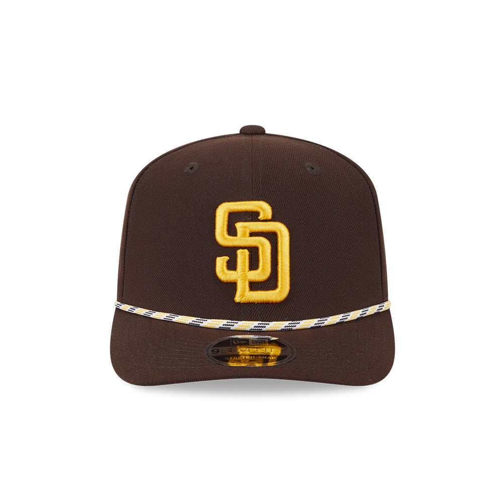 MLB San Diego Padres New Era Multicolor Rope 9SEVENTY Stretch-Snapback Hat - Brown