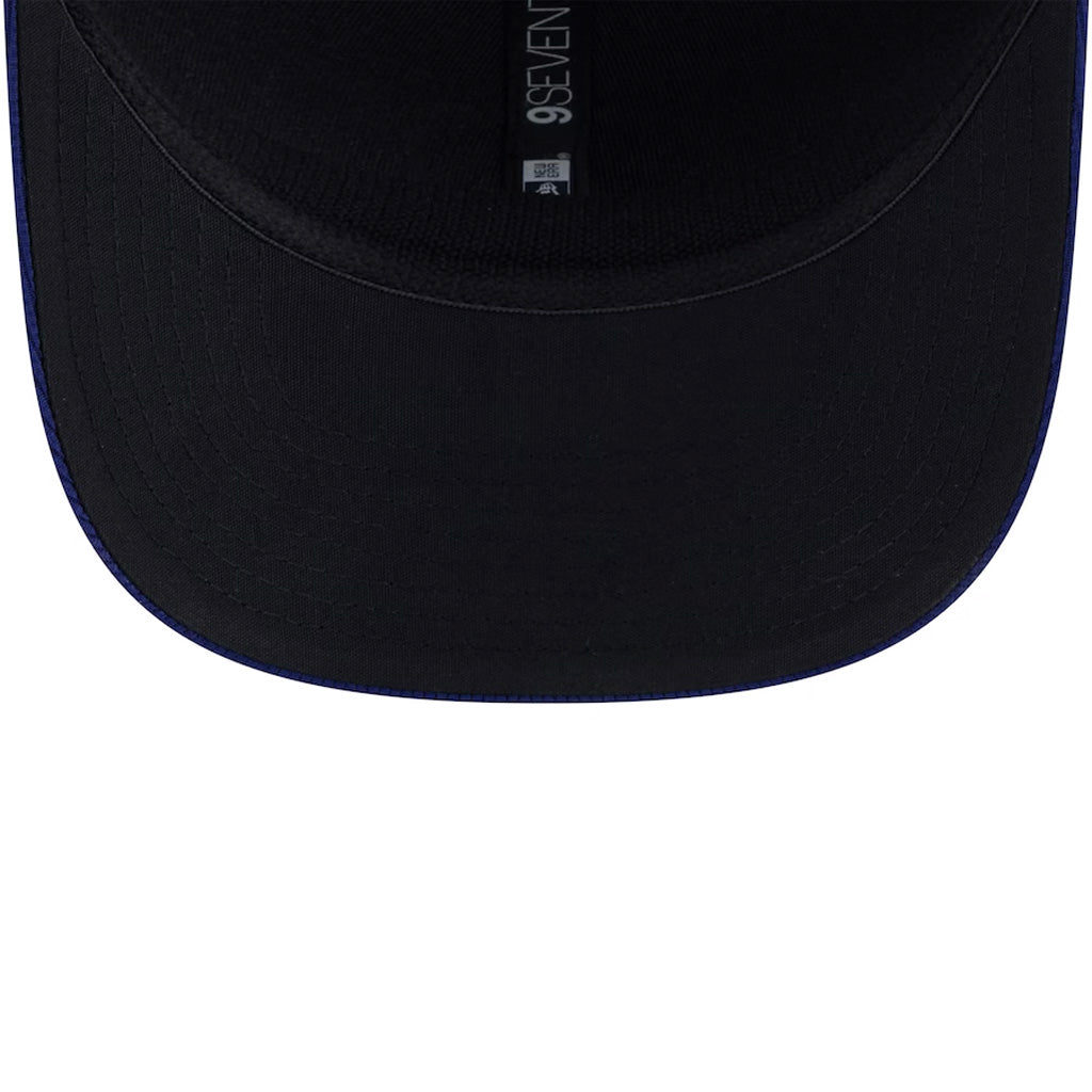 MLB Los Angeles Dodgers New Era 2025 Batting Practice 9SEVENTY Stretch-Snapback Trucker Hat - Blue