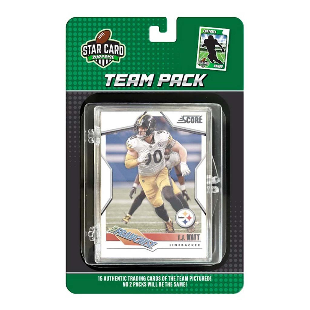NFL Pittsburgh Steelers Star Card 15 Card Team Packs