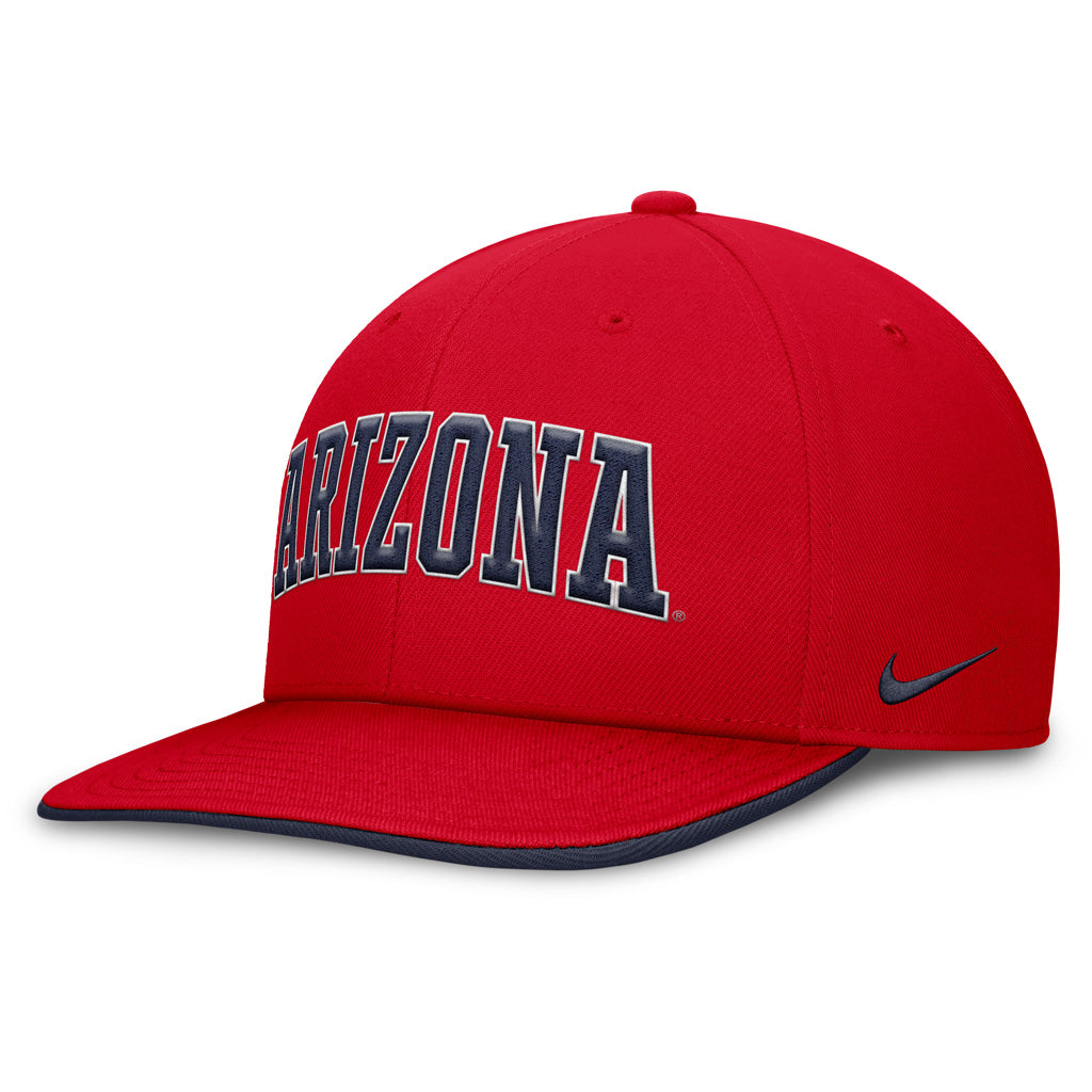 NCAA Arizona Wildcats Nike Big Wordmark Snapback Adjustable Hat - Red
