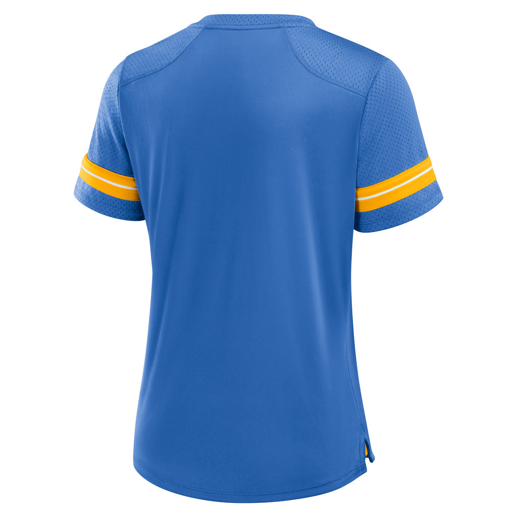 NFL Los Angeles Chargers Fanatics Women's Play Script Lace-Up Top