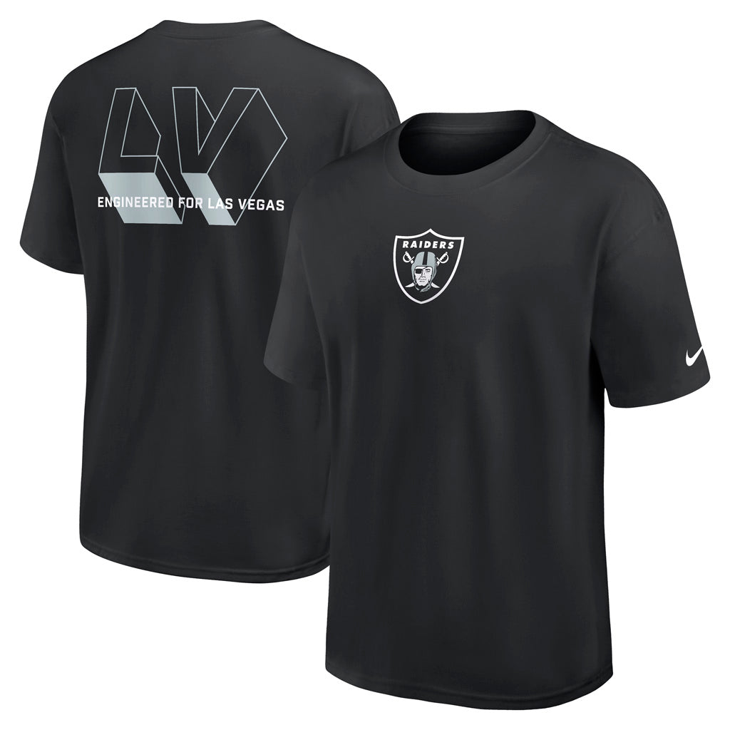 NFL Las Vegas Raiders Nike Essential Heavy Max90 T-Shirt - Black