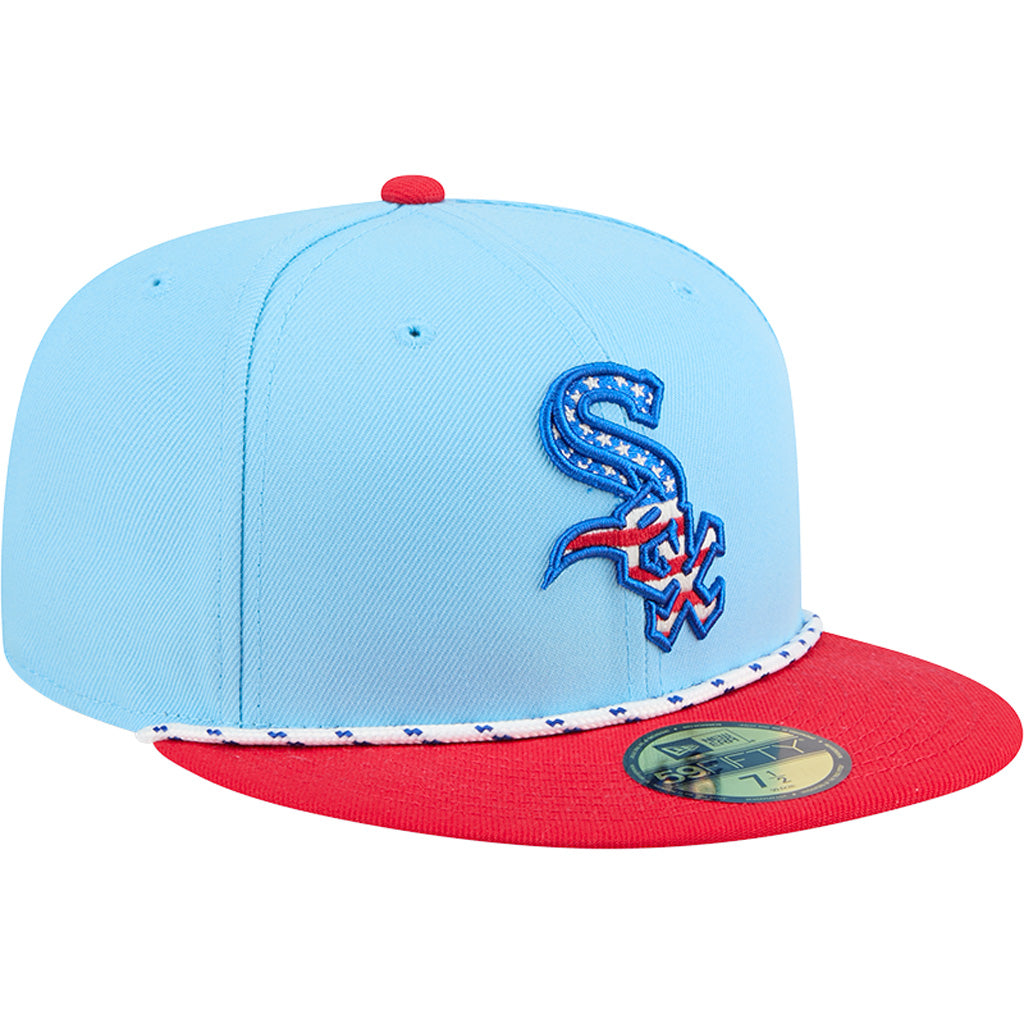 MLB Chicago White Sox New Era 2025 4th of July 59FIFTY Fitted Hat - Blue