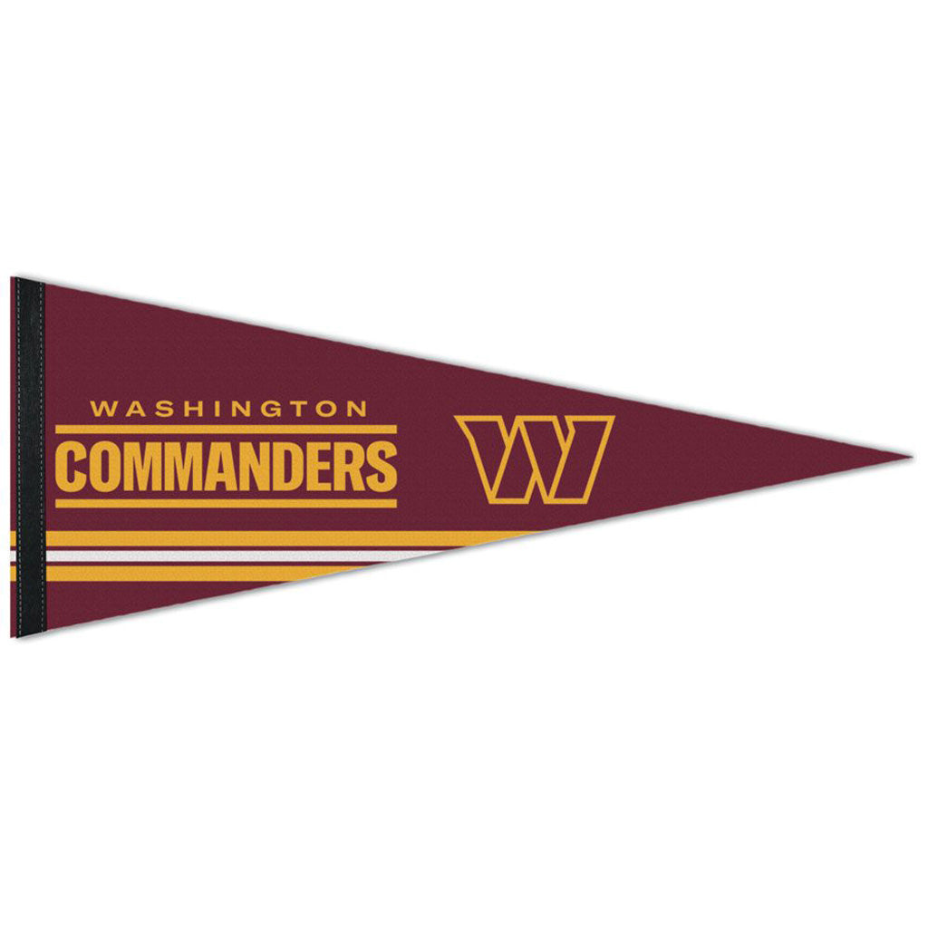 NFL Washington Commanders WinCraft Stripe Premium Pennant - Maroon