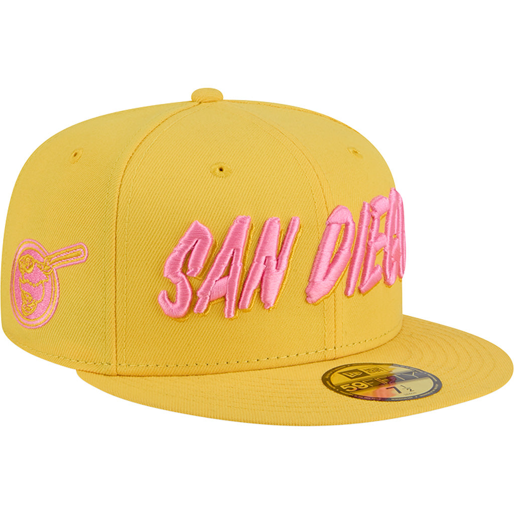 MLB San Diego Padres New Era City Connect Fan Pack 59FIFTY Fitted Hat - Yellow