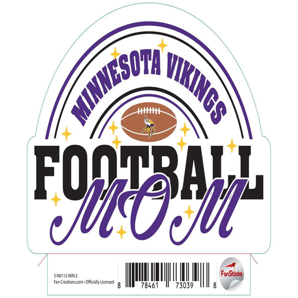 NFL Minnesota Vikings Fan Creations Mom Sticker