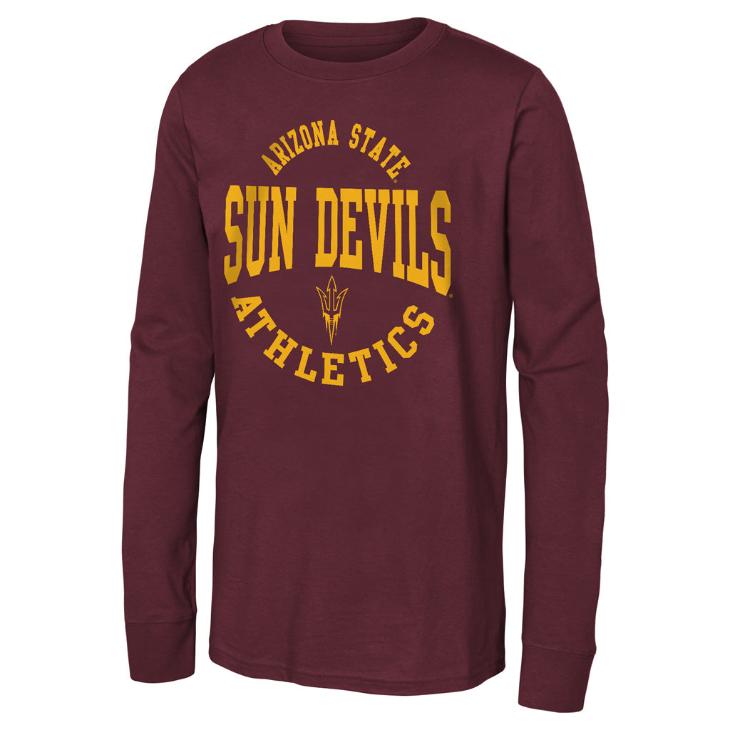 NCAA Arizona State Sun Devils Youth Outerstuff Around the Block Long Sleeve T-Shirt