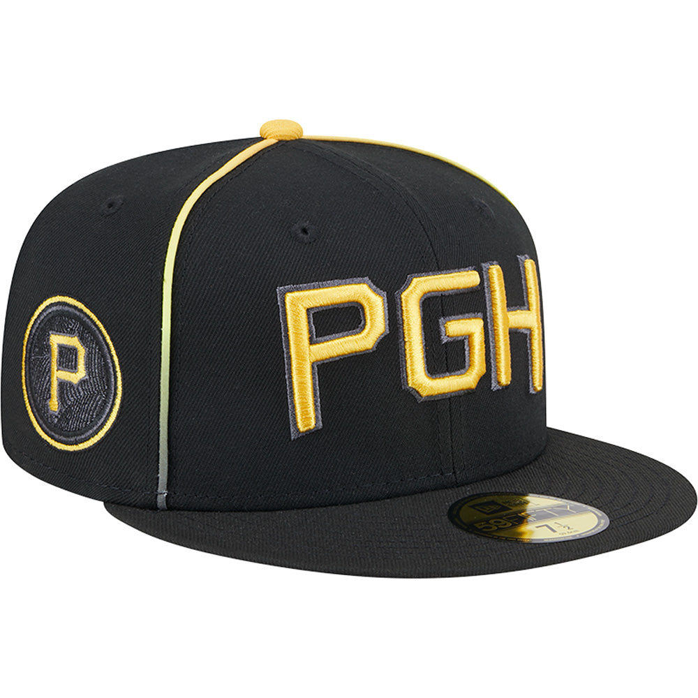 MLB Pittsburgh Pirates New Era City Connect Alternate 59FIFTY Fitted Hat - Black