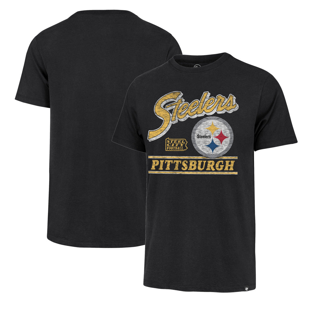 NFL Pittsburgh Steelers '47 Fly By Franklin T-Shirt - Black